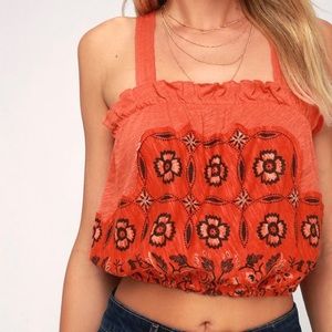 Free People Love Life Crop Top